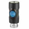 RACCORD FILETE F CYLINDRIQUE 6mm.