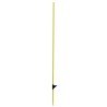 Piquet fibre de verre jaune diam.12mm 160cm avec bêche vendu par 10