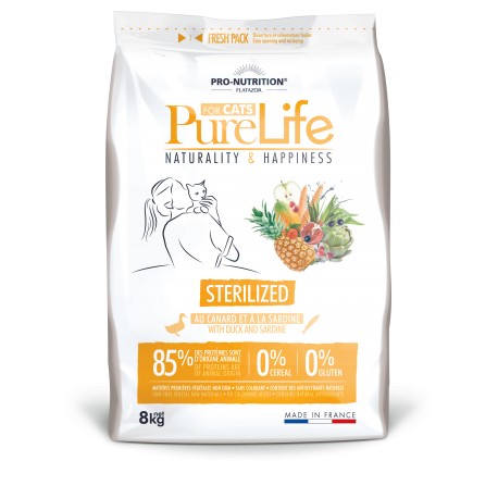 FLATAZOR PURE LIFE CHAT sterilized 8KG