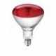 Lampe IR "Phillips" vendu par 10, 240v rouge, verre renforcé
