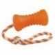Os et corde ToyFastic, orange, 12,5x7cm