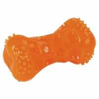Jouet os ToyFastic Squeaky, orange, 9 cm