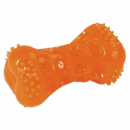 Jouet os ToyFastic Squeaky, orange, 9 cm