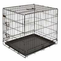 Cage de transport, noir, 63x48x57cm, 1 porte